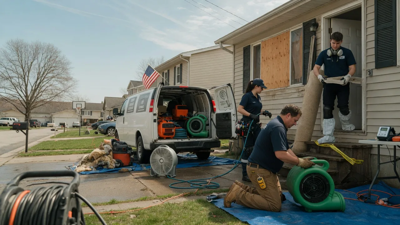 Water Damage Restoration in Mounds, IL near me